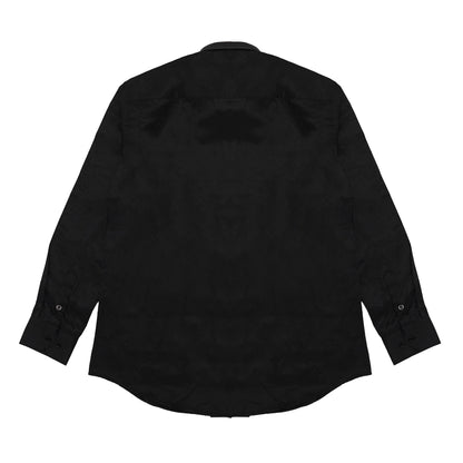 GS CRACK PRINT CANDLE SHIRTS - BLACK